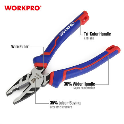 Workpro 8-inch 200mm Industrial Pliers (WP231026)