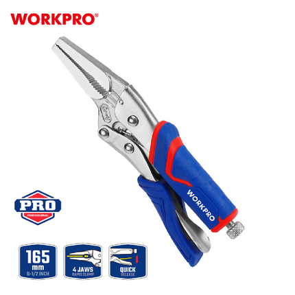 WorkPro 6.5" 165mm Heavy Duty Long Nose Crimping Pliers (WP231075)