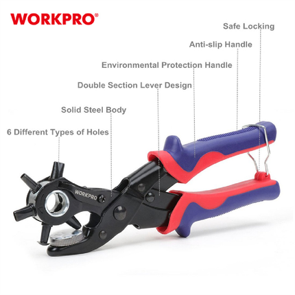 WORKPRO Faux Leather Hole Punch (WP231078)