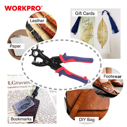 WORKPRO Faux Leather Hole Punch (WP231078)
