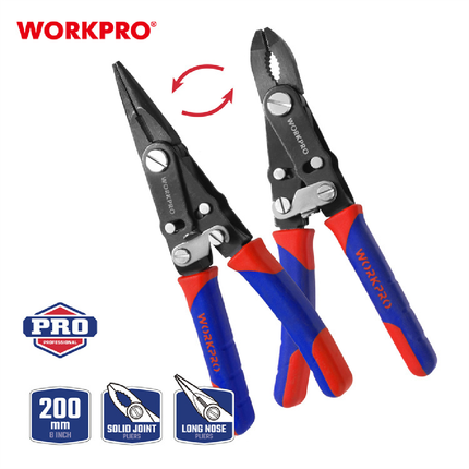 WORKPRO 2-in-1 Flipping Pliers (WP231084)