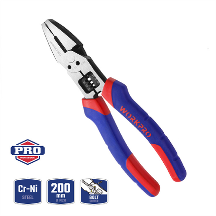 WORKPRO 8-inch 3-in-1 Pliers (WP231085)