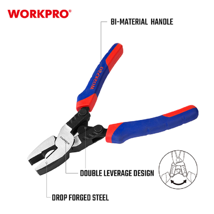 WORKPRO 8-inch 200mm Heavy Duty Industrial Pliers (WP231089)