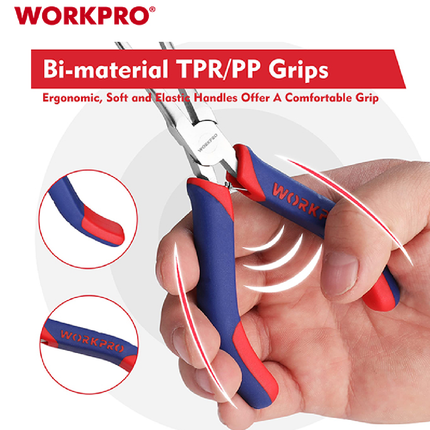 Workpro 5-inch Mini Long Nose Circlip Pliers (WP231095)