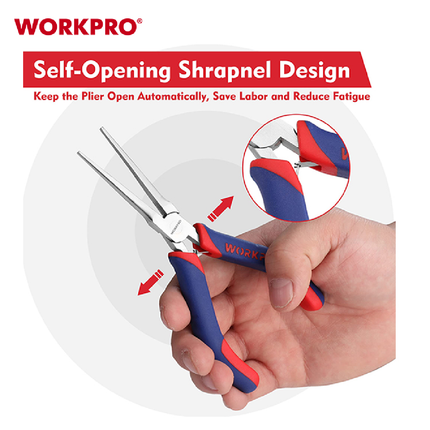 Workpro 5-inch Mini Long Nose Circlip Pliers (WP231095)