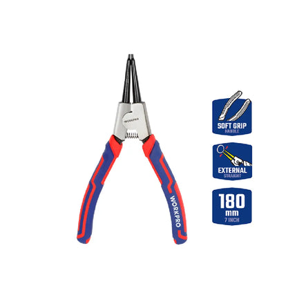 WORKPRO 7-inch Insulated External Bent Nose Pliers (WP231150)