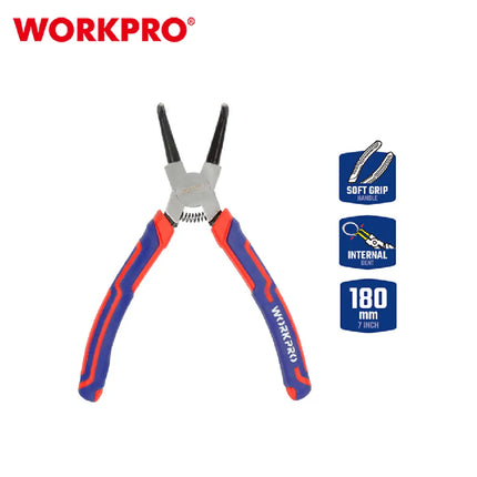 WORKPRO 7-inch Insulated Bent Internal Circlip Pliers (WP231153)