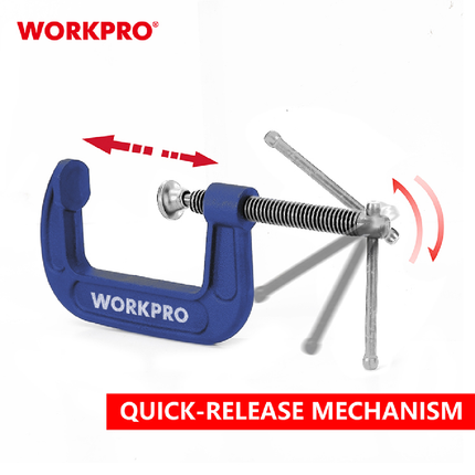 WorkPro 3-inch C-Clamp (WP232018)