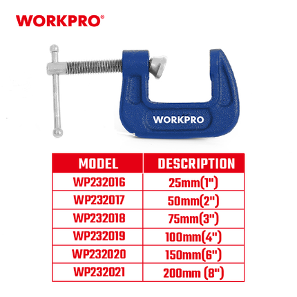 WORKPRO 4-inch C-Clamp (WP232019)