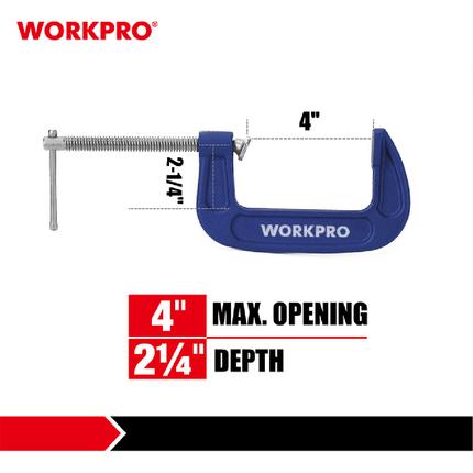 WORKPRO 4-inch C-Clamp (WP232019)