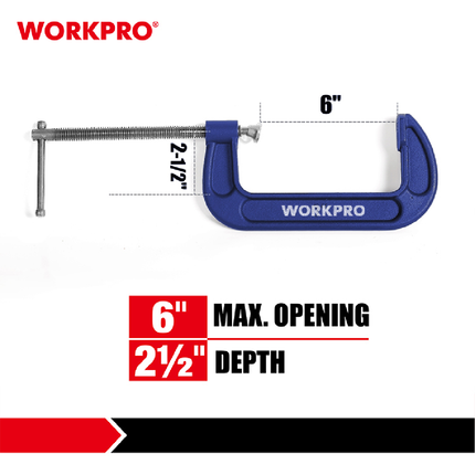 WorkPro 6-inch C-Clamp (WP232020)