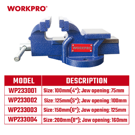 WORKPRO 5 Inch 125mm Bench Vise (WP233002)