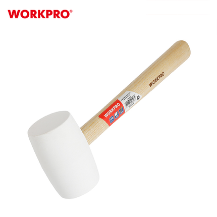 Workpro Rubber Mallet with Wooden Handle, 450g (WP241038)