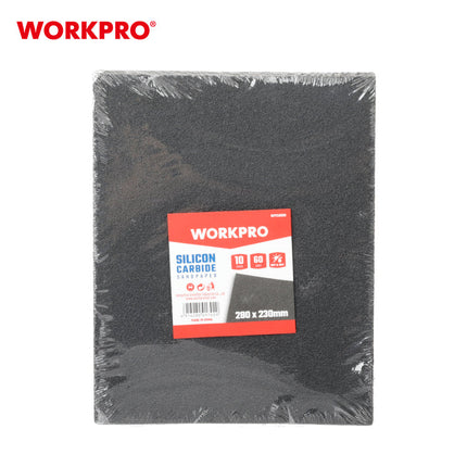 Workpro 10-Piece Sandpaper Set, 280*230mm, Assorted Grits