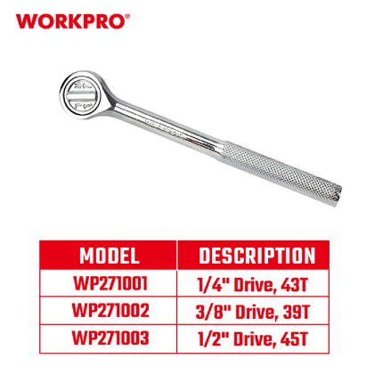 WORKPRO 1/2" Ratchet Handle (WP271003)