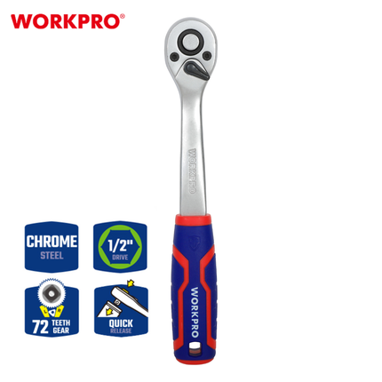 WORKPRO 1/2-inch Quick Release Ratchet Handle (WP271012)