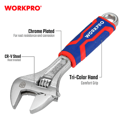 WORKPRO 6-inch Heavy Duty Insulated Mullet Wrench (WP272010)