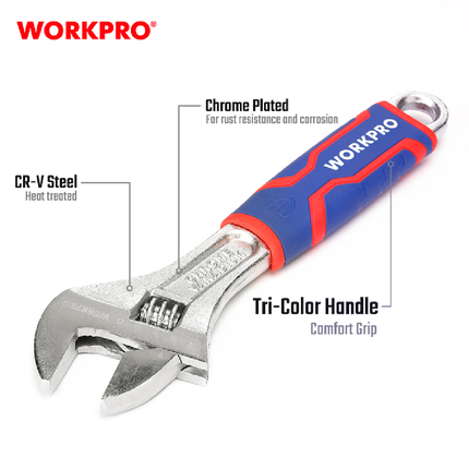WORKPRO 8-inch Heavy Duty Insulated Mullet Wrench (WP272011)