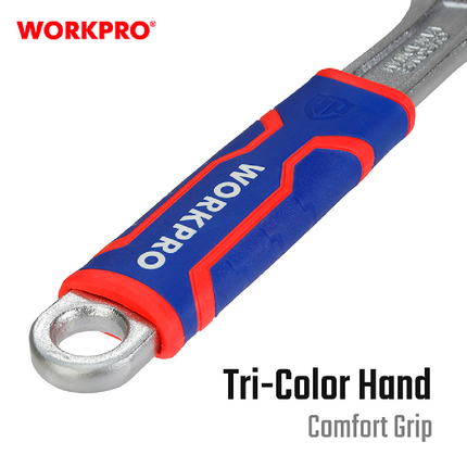 WORKPRO 12-inch Heavy Duty Insulated Adjustable Wrench (WP272013)