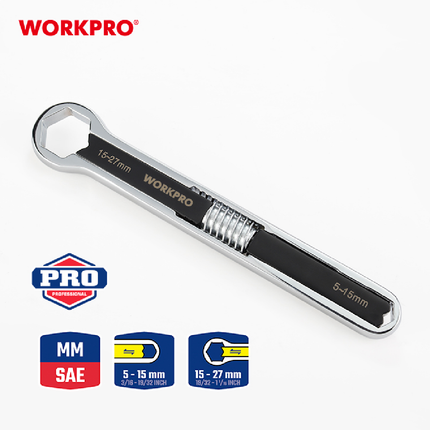 WORKPRO 5-27mm Multi-functional Adjustable Wrench (WP272016)