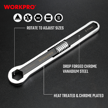 Workpro (WP272017) 5-16mm Multi-Wrench