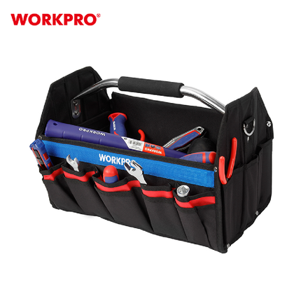 WORKPRO (WP281011) Canvas Tool Bag with Aluminum Handle