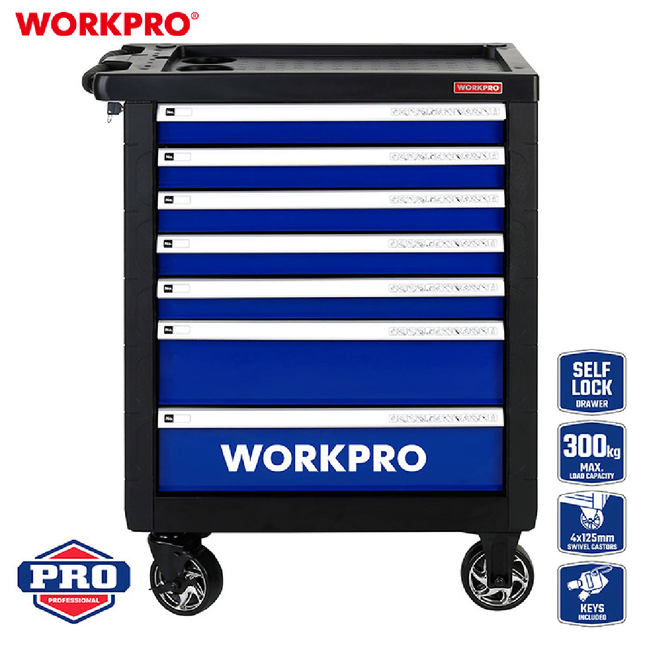 7-Drawer Tool Trolley from Workpro (WP285002)