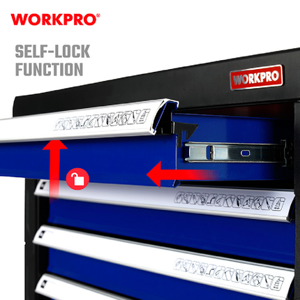7-Drawer Tool Trolley from Workpro (WP285002)