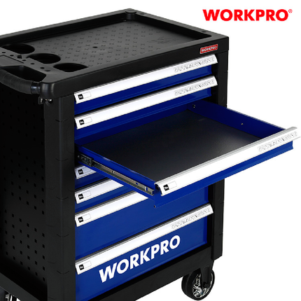 عرباية عدة 7 جوارير مع 255 قطعة من وورك برو (WP209037)