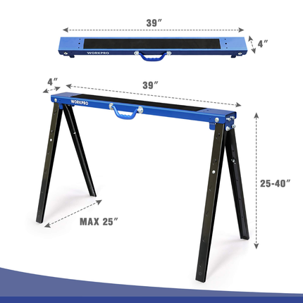 WORKPRO Multi-purpose Metal Sawhorse (WP289025)