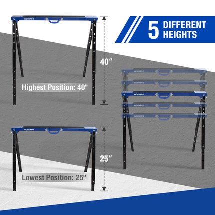 WORKPRO Multi-purpose Metal Sawhorse (WP289025)