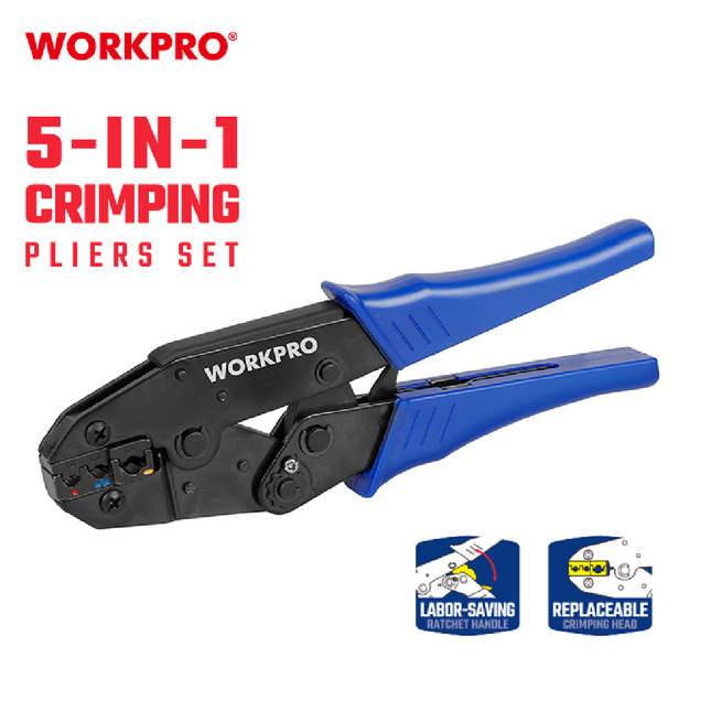 WORKPRO 5-in-1 Multi-Tool Wire Stripper (WP292002)
