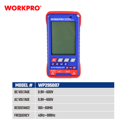Workpro Digital Multimeter 600 Amp (WP295007)