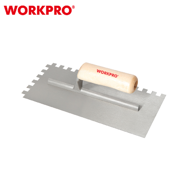 WORKPRO Plastering Trowel with Wooden Handle, 28x13 cm (WP323008)