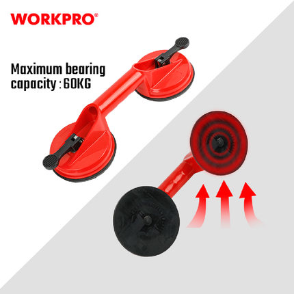 WorkPro Dual Plastic Glass Suction Cup (WP329003)