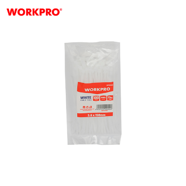 Cable Tie, 150*3.6mm, 100 pcs, from WORKPRO (WP329030)