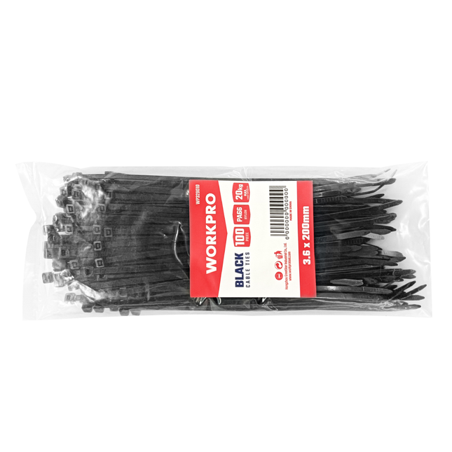 Cable Ties 200*3.6mm 100 pcs from Workpro (WP329010)