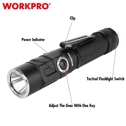 WorkPro 1100 Lumen Rechargeable Handheld Light (WP351007)