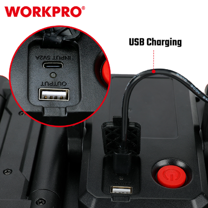 WorkPro 3-Piece Rechargeable Spotlight (WP352005WE)