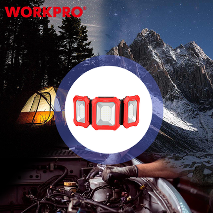 WorkPro 3-Piece Rechargeable Spotlight (WP352005WE)