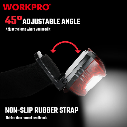 WORKPRO Red Headlamp (WP353000WE)