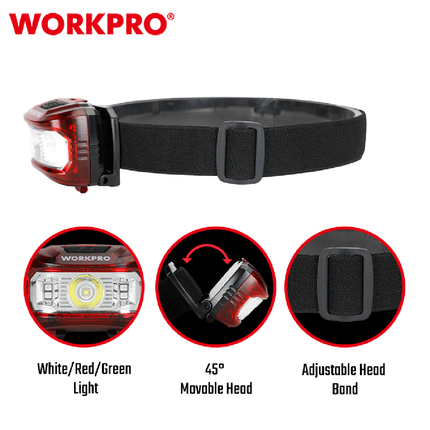WORKPRO Red Headlamp (WP353000WE)