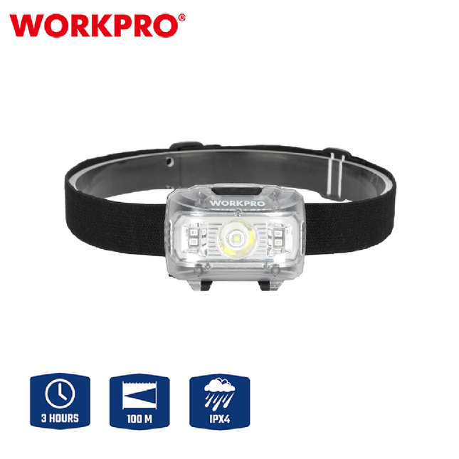 WORKPRO Silver Headlamp (WP353001WE)