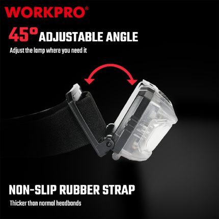 WORKPRO Silver Headlamp (WP353001WE)