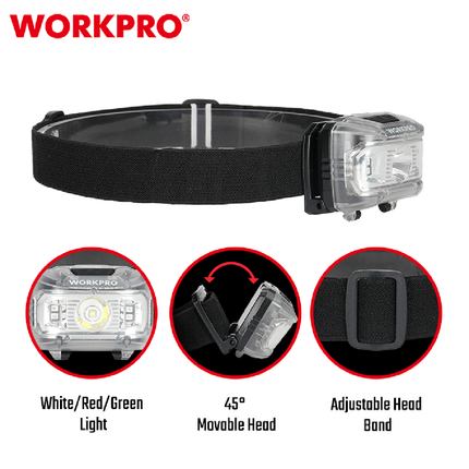 WORKPRO Silver Headlamp (WP353001WE)
