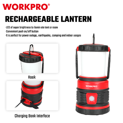 Workpro Rechargeable Camping Light (WP354001WE)