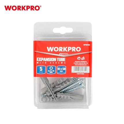 Workpro (WP361060) 6.5*65mm 5-Piece Hex Head Wood Screws with Washers