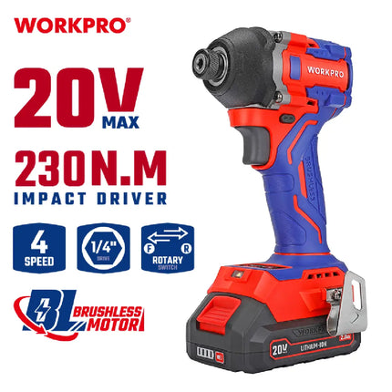 WORXPRO 230Nm Cordless Impact Drill Driver (WP390105) - Bare Tool