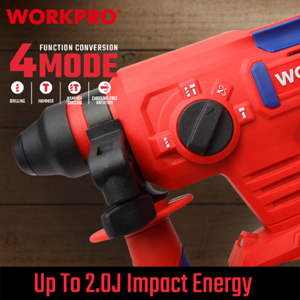 WorkPro (WP390300) Rotary Hammer Drill with Chisel Function