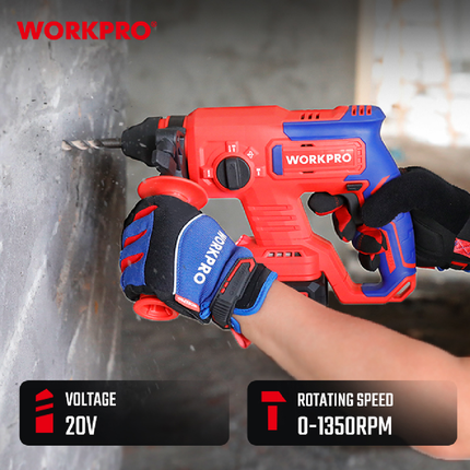 WorkPro (WP390300) Rotary Hammer Drill with Chisel Function